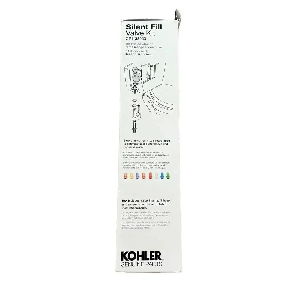KOHLER GENUINE PART GP1138930 Silent Fill Toilet Fill‎ Valve Kit
